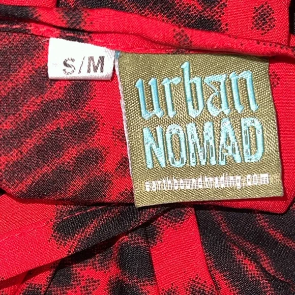 Urban Nomad Red and Black Dress - Picture 2 of 4
